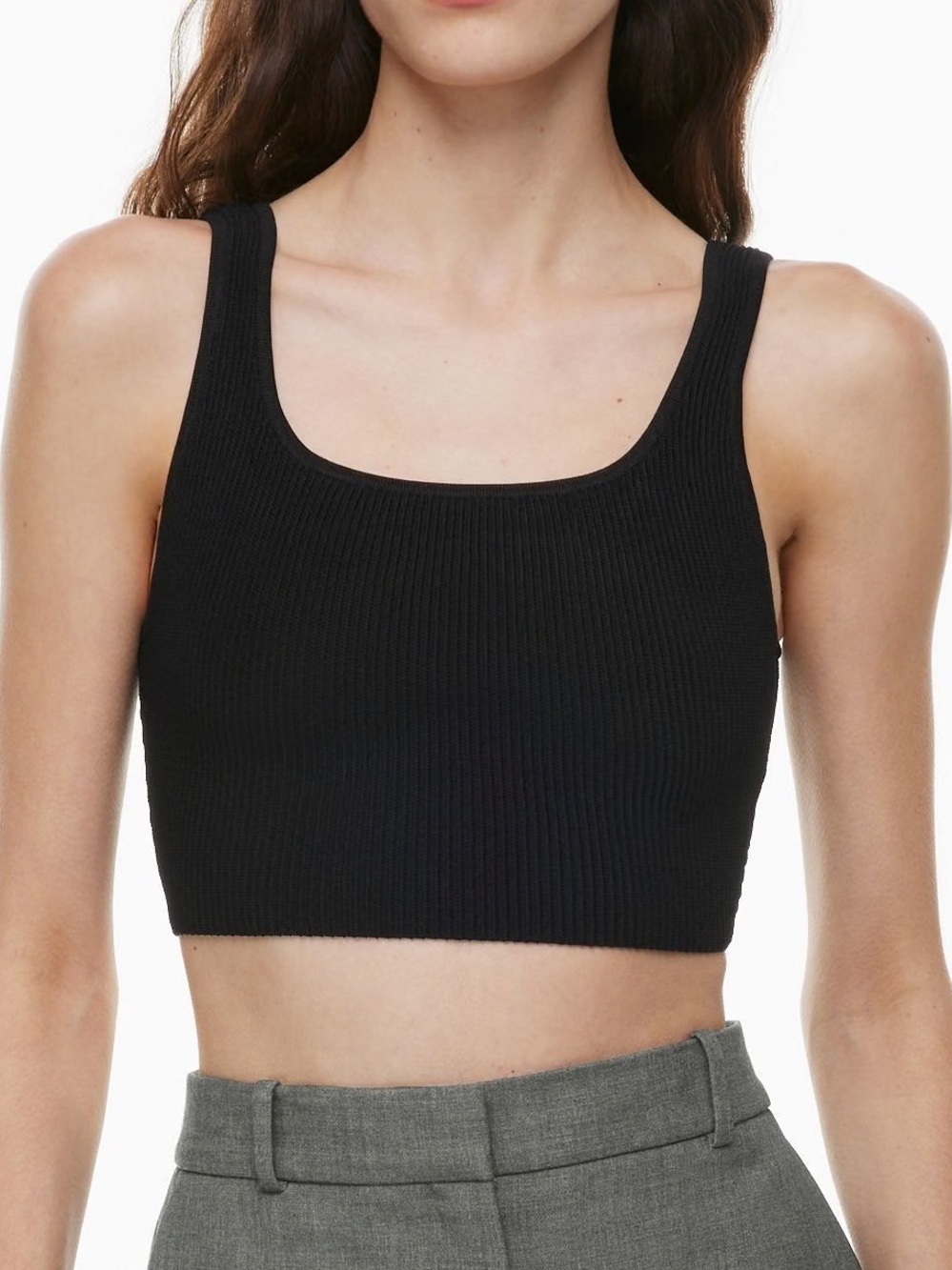 Aritzia Sculpt Knot Cropped Tank Size Small